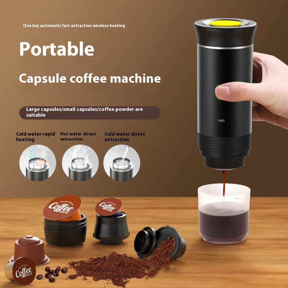 3-in-1 Portable Coffee Maker: Brew Anywhere