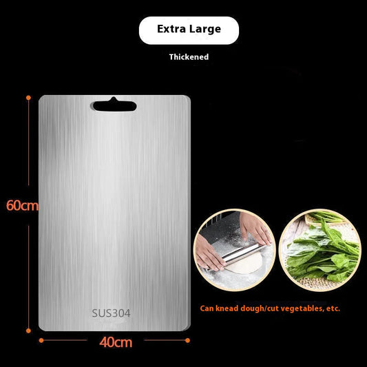 Thickened Stainless Steel Cutting Board: Durable & Hygienic