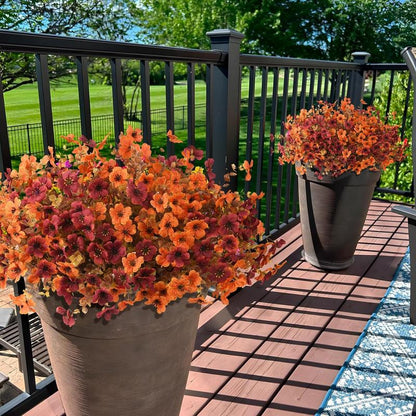 8 packs artificial flowers