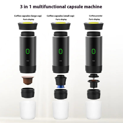 3-in-1 Portable Coffee Maker: Brew Anywhere