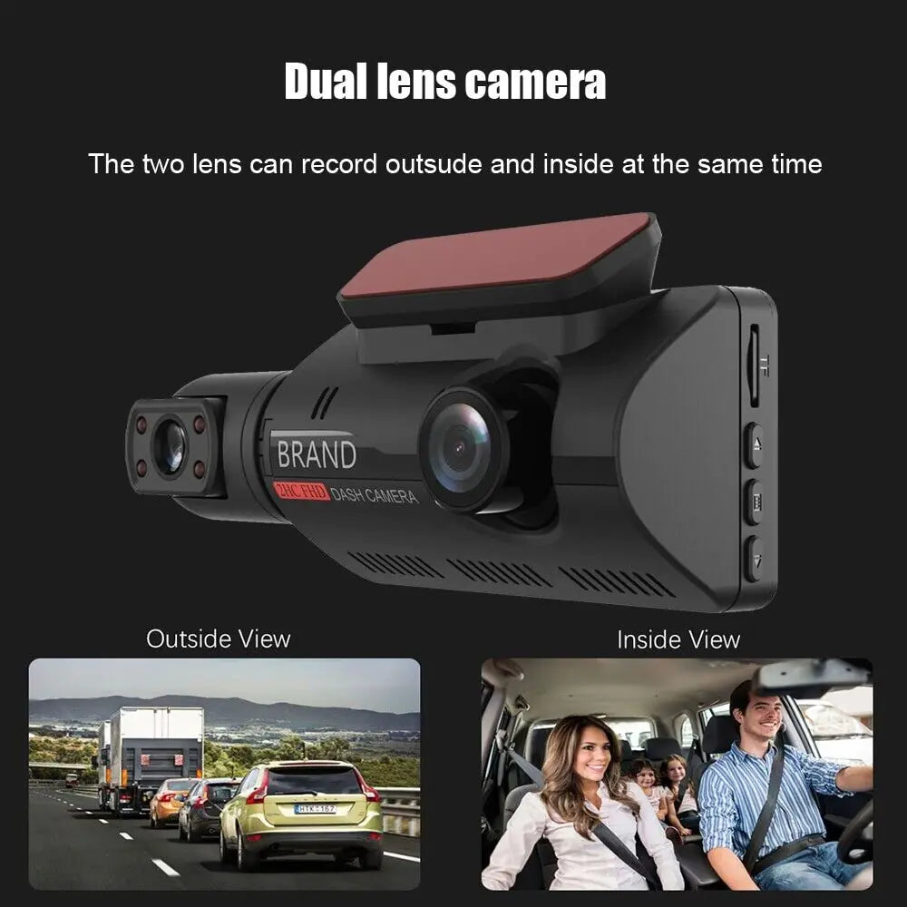 1080P Dual Dash Cam with G-Sensor and Parking Mode