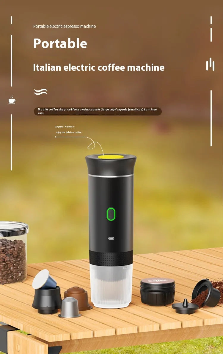 3-in-1 Portable Coffee Maker: Brew Anywhere