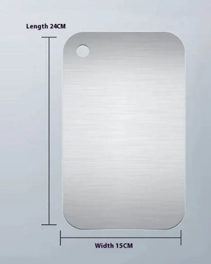 Thickened Stainless Steel Cutting Board: Durable & Hygienic